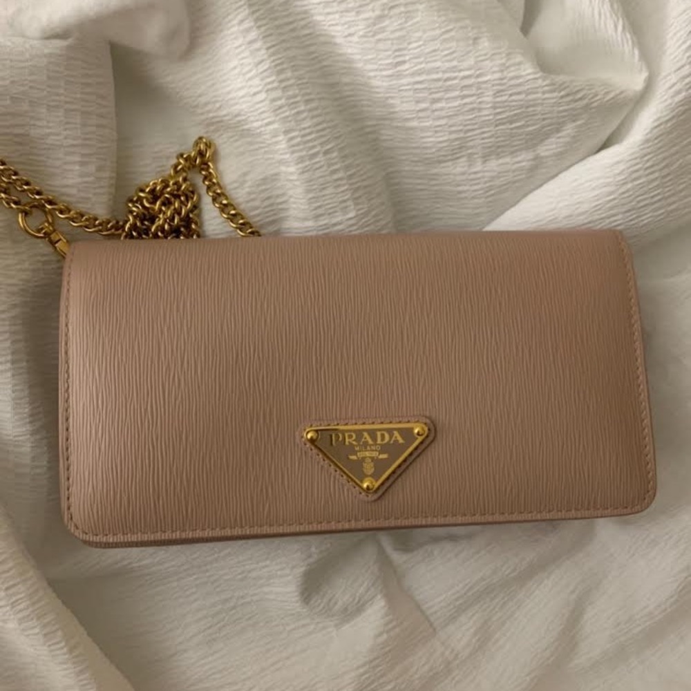 Authentic Prada Wallet on Chain Crossbody